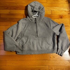 Gray lululemon oversized scuba hoodie M/L